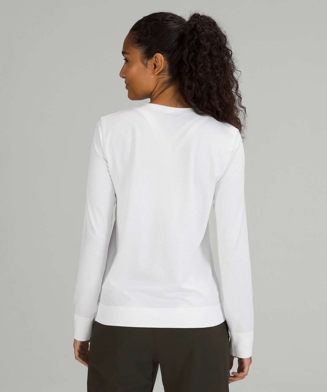 Lululemon Swiftly Breathe Long Sleeve Shirt - White / White