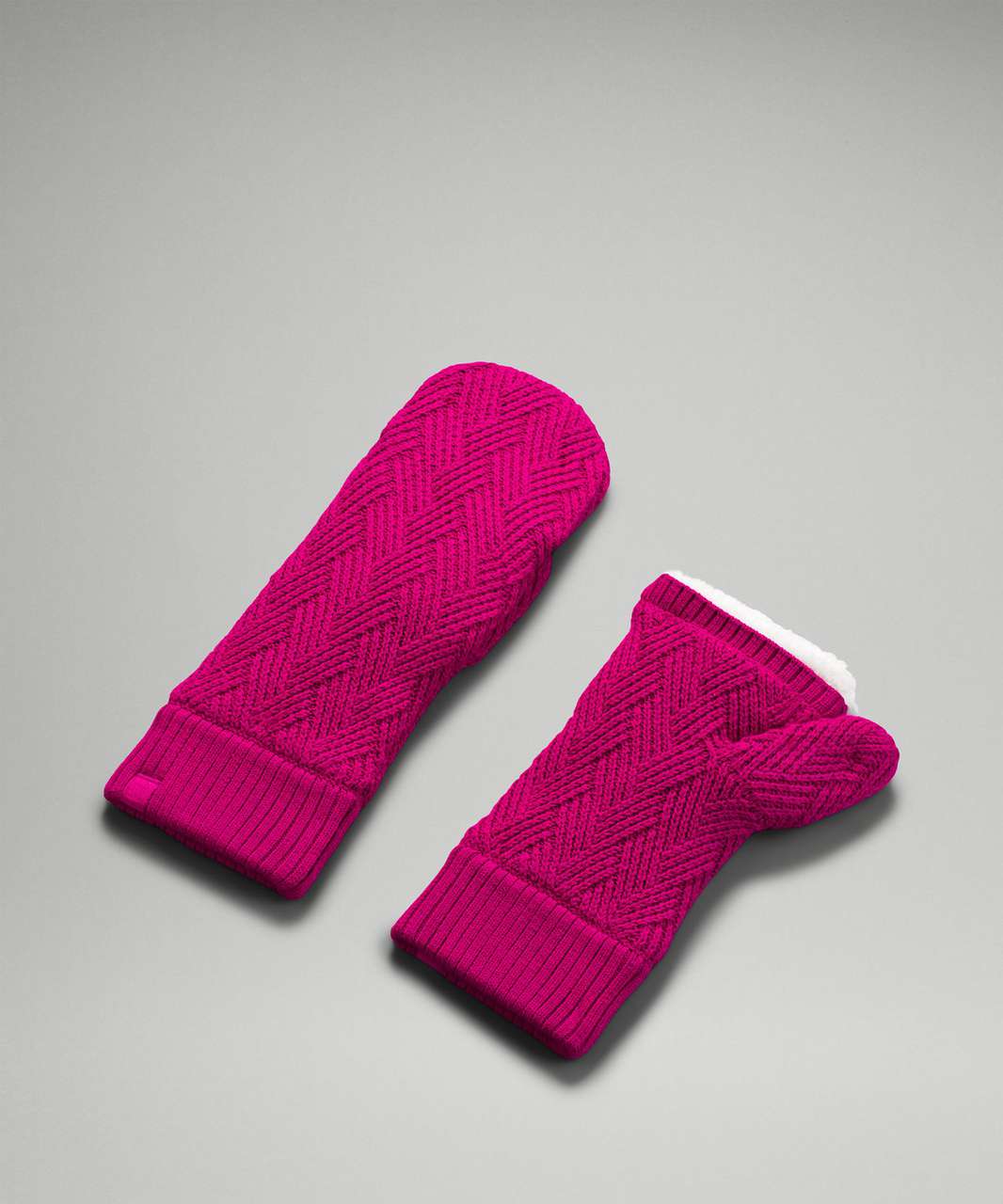 Lululemon Chevron Knit Mitten - Ripened Raspberry