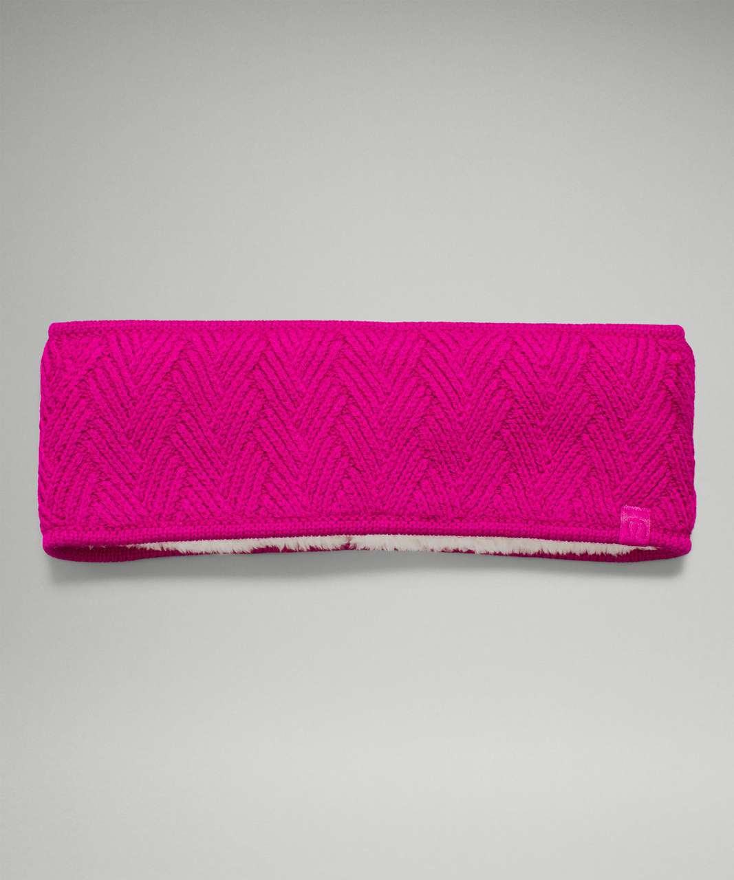 Lululemon Chevron Knit Ear Warmer - Ripened Raspberry