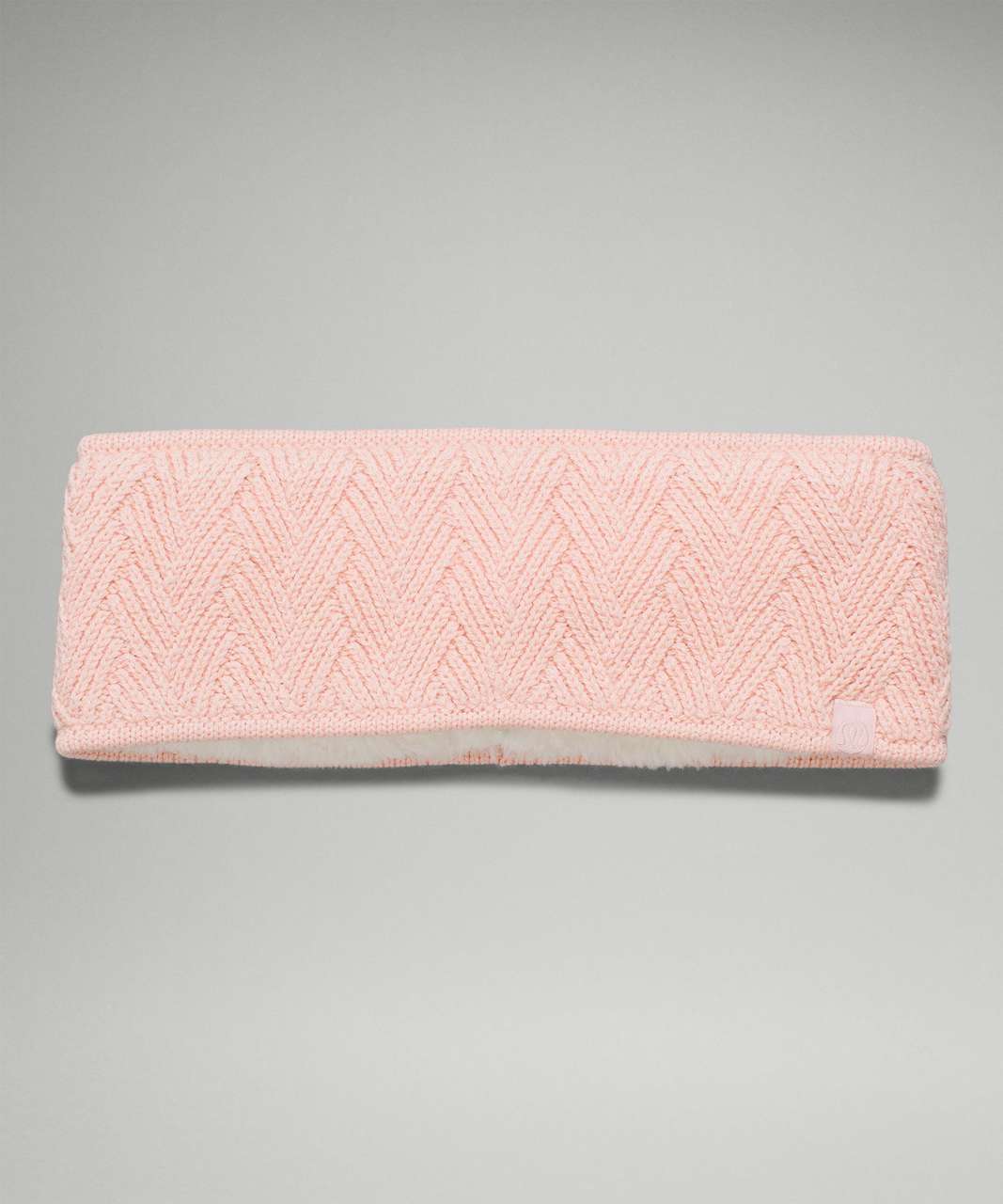 Lululemon Chevron Knit Ear Warmer - Pink Mist