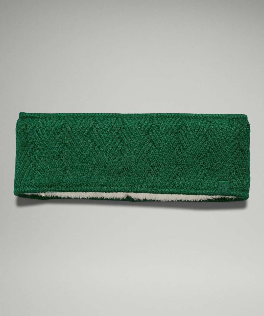 Lululemon Fleece-Lined Knit Ear Warmer - Heathered Everglade Green - lulu  fanatics