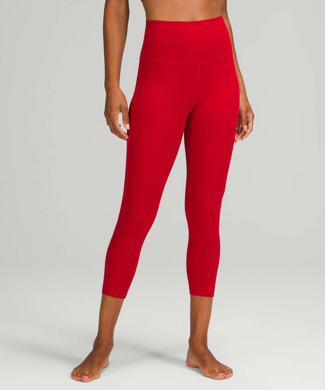 Lululemon Align High-Rise Crop 23 - Dark Red - lulu fanatics