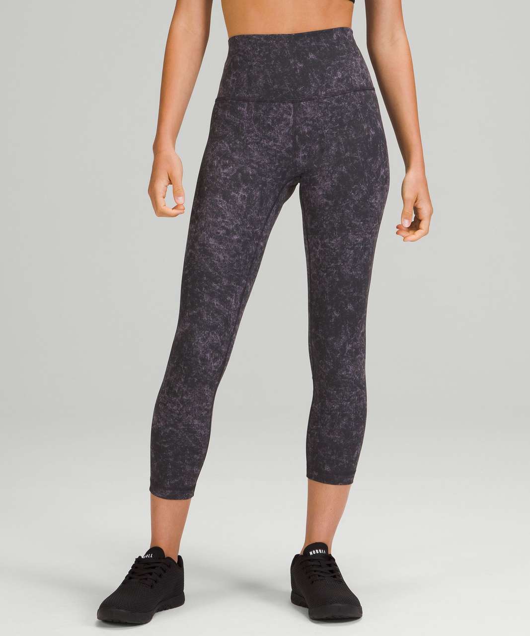 Lululemon Wunder Train High-Rise Crop with Pockets 23 - Dark Lavender -  lulu fanatics