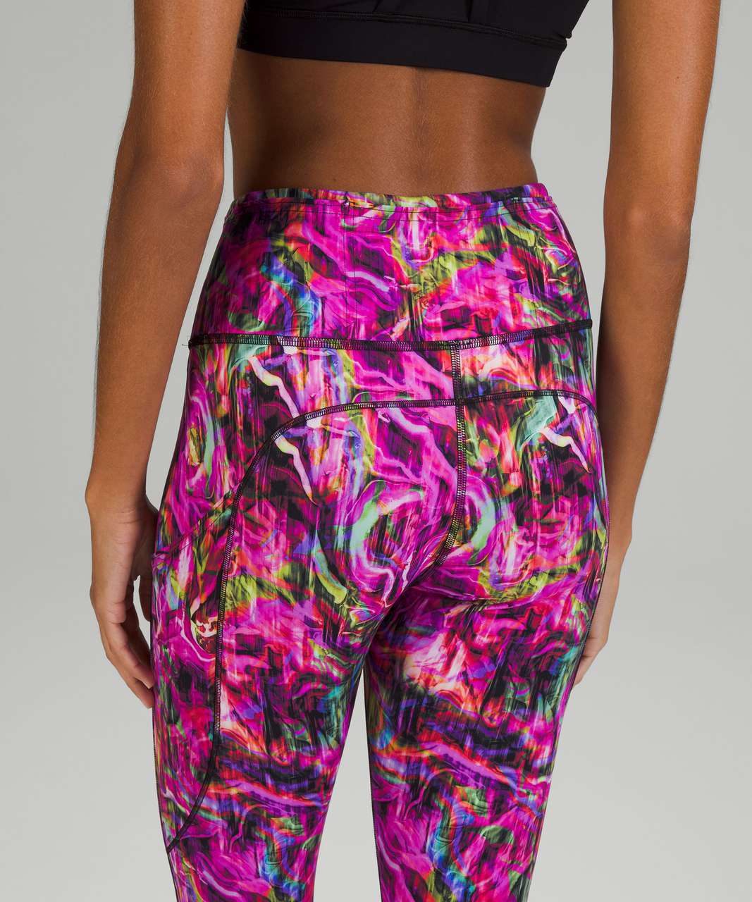 Lululemon Fast and Free High-Rise Tight 25" *Nulux - Hyper Flow Pink Multi