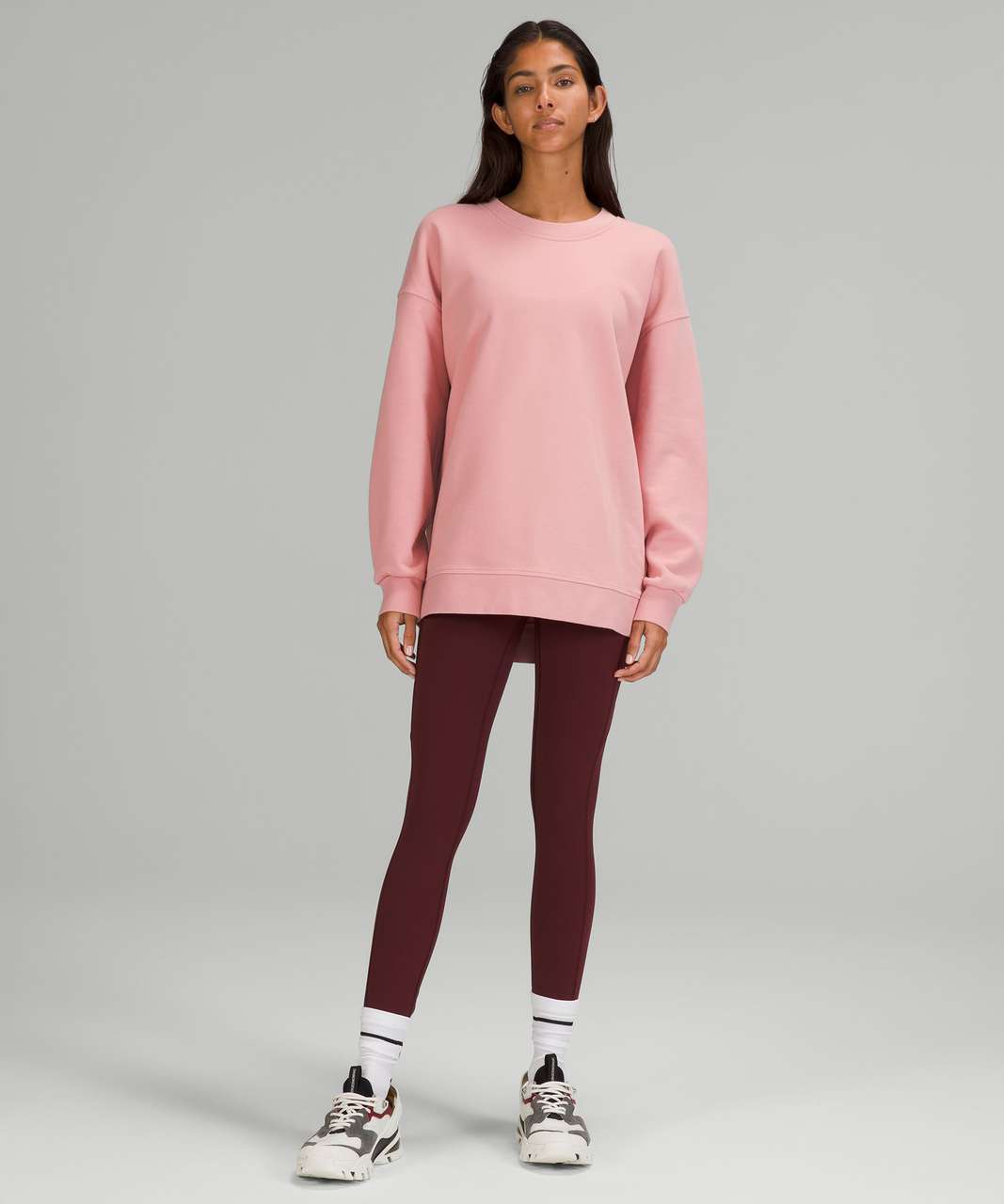 Lululemon Perfectly Oversized Crew in Pink Puff Size 6 W3DUTS - $65 - From  Julie