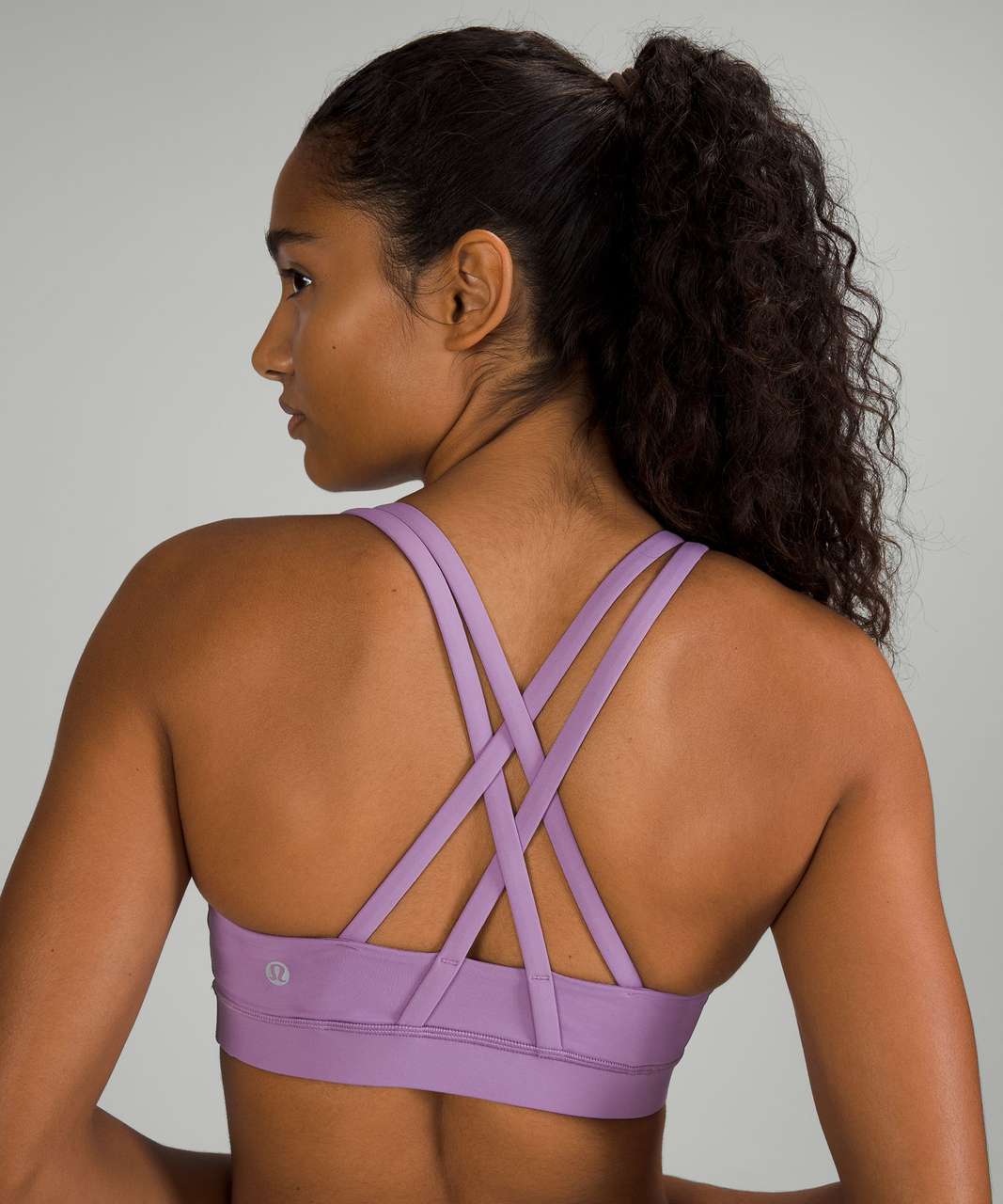 lululemon athletica, Intimates & Sleepwear, Lululemon Energy Strappy Back  Sports Bra In Purple Quartz