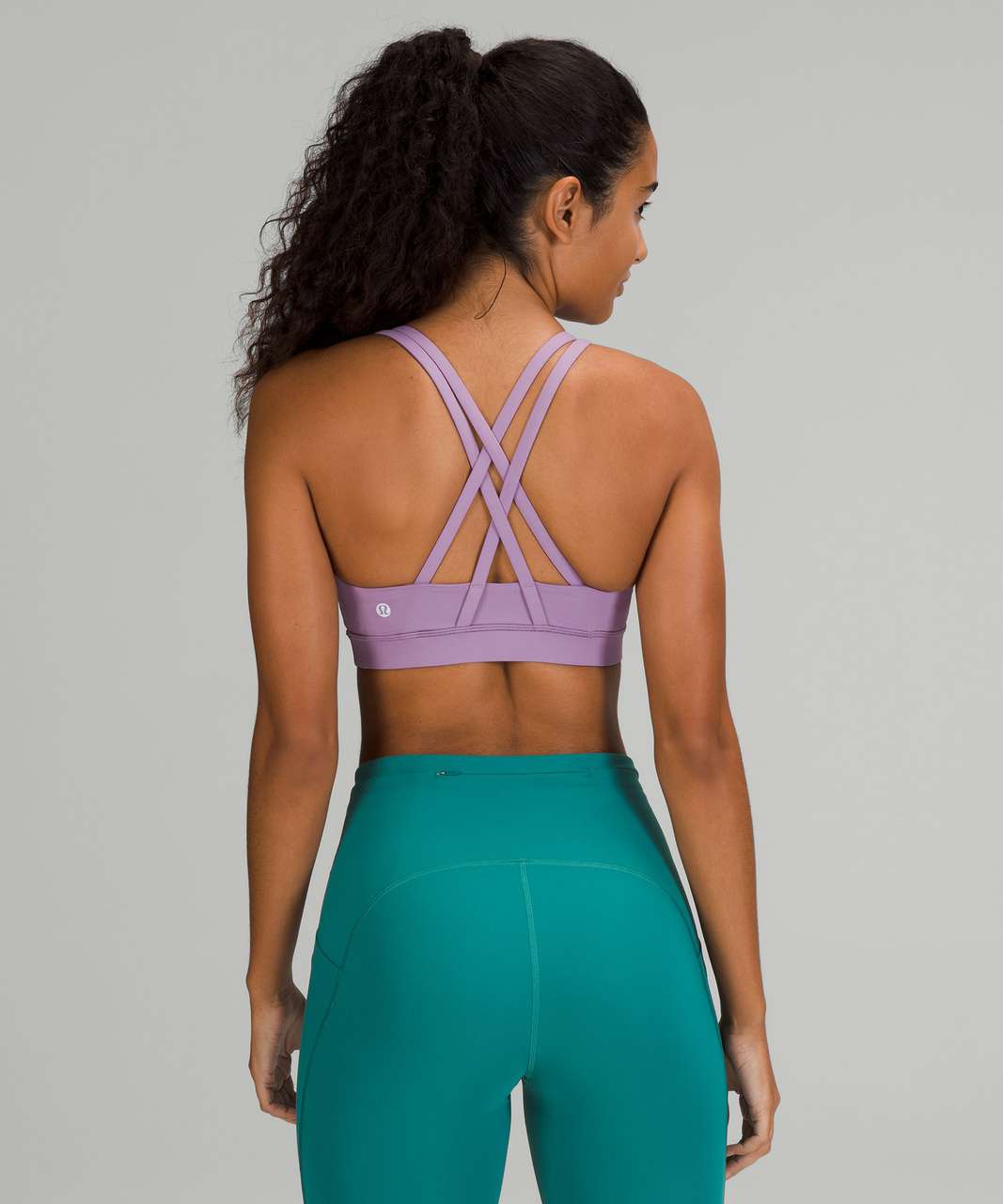 Purple Blossom Padded Sports Bra 