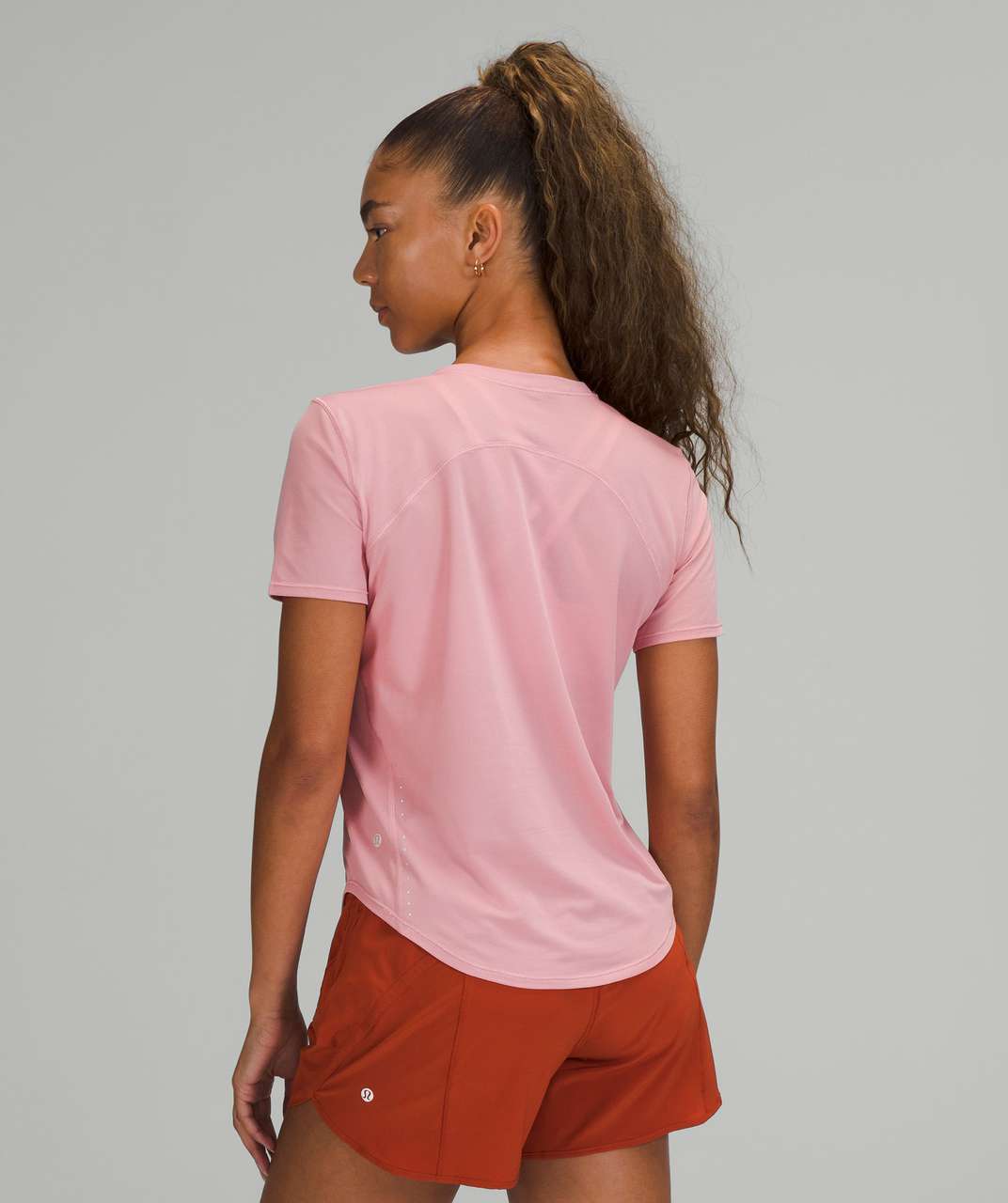 Lululemon High Neck Running and Training Long Sleeve Shirt - Pink