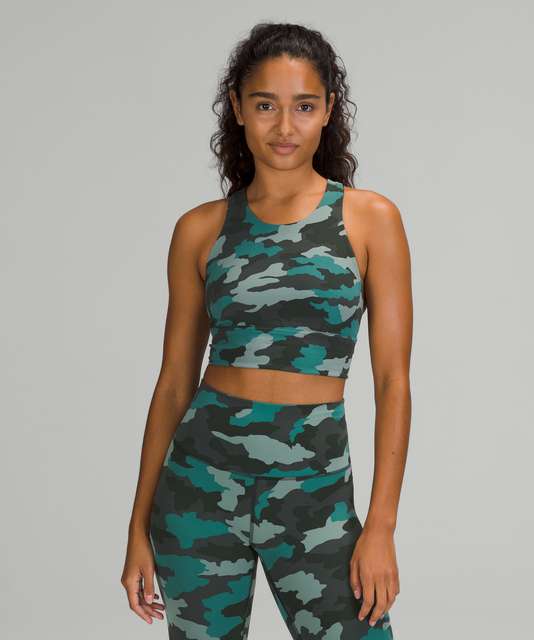 Lululemon Wunder Train Longline Bra *Medium Support, C/D Cup - Heritage 365  Camo Deep Coal Multi - lulu fanatics