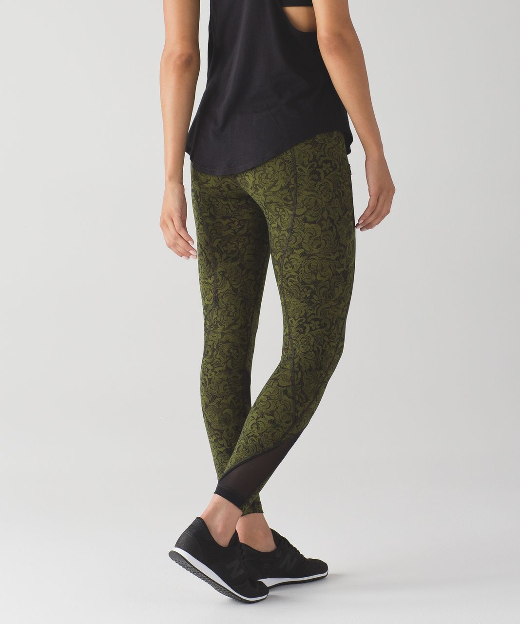 Lululemon Inspire Tight II - Graf Black White / Black - lulu fanatics