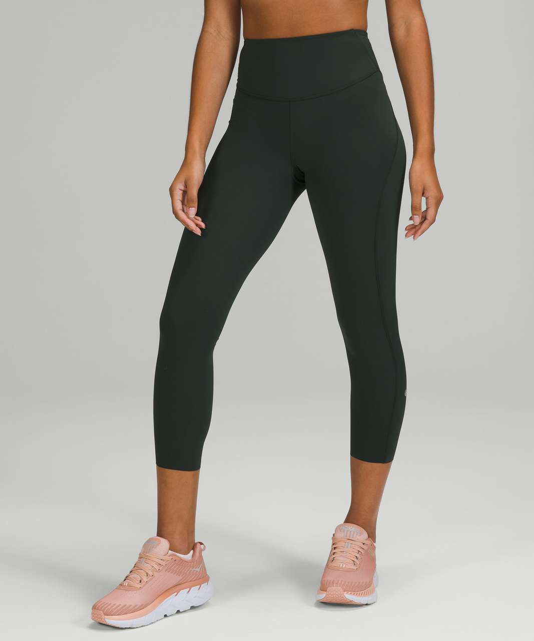 Lululemon Base Pace High-Rise Crop 23 - Rainforest Green - lulu fanatics