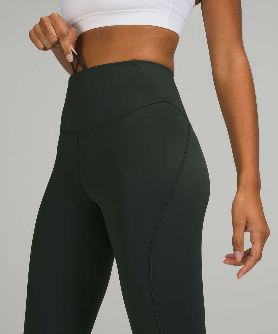 Lululemon Base Pace High-Rise Crop 23 - Rainforest Green - lulu