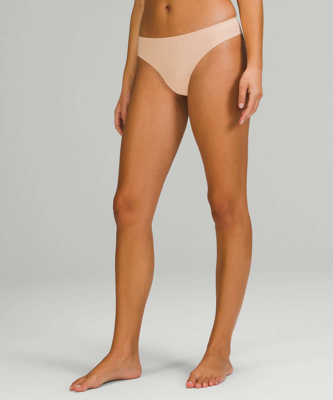 Lululemon InvisiWear Mid Rise Thong Underwear 3 Pack - Aztec Brick / Bleached Apricot / Scatter Petal Pink Rosebud Pink Mist Brier Rose