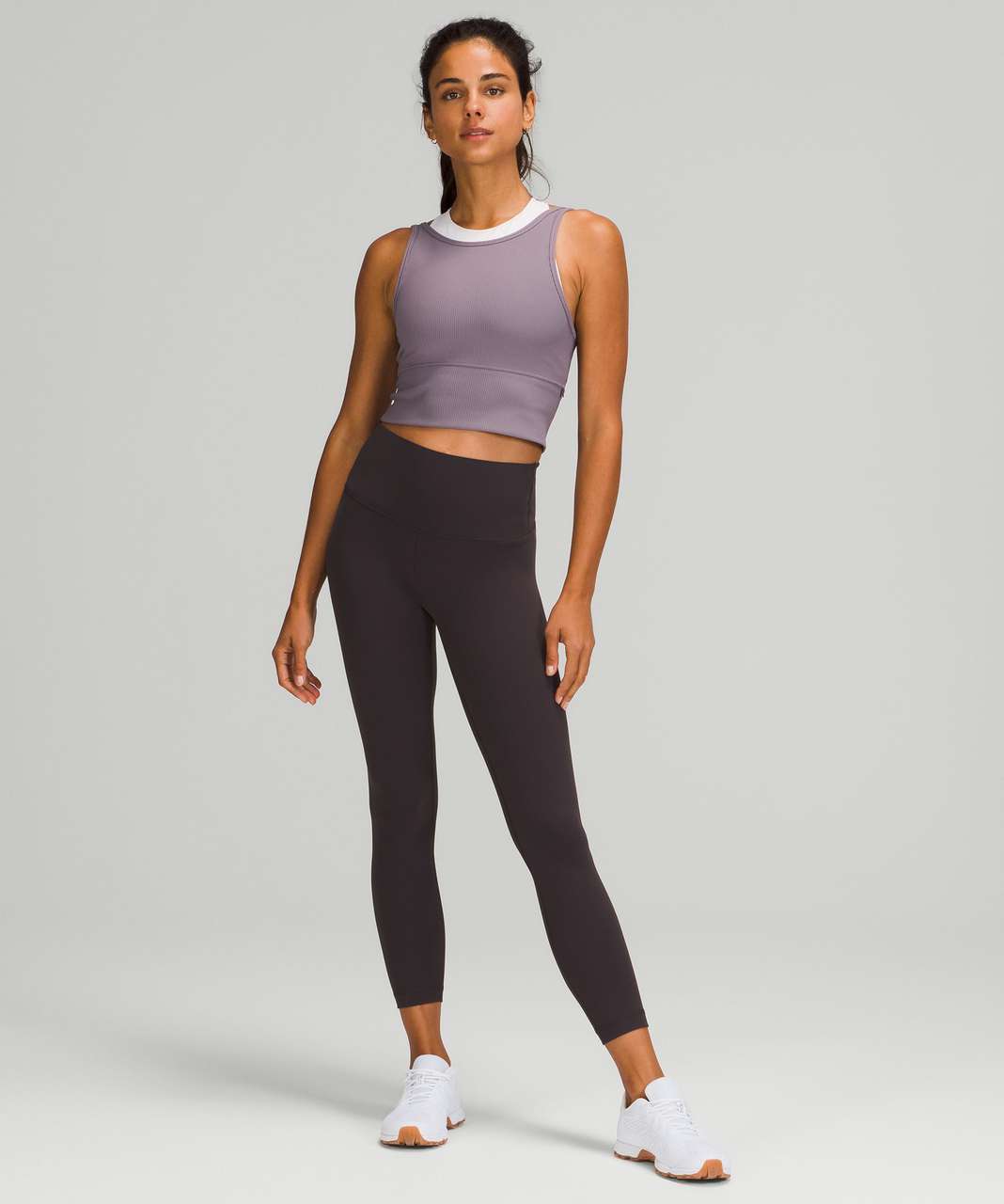 Lululemon Power Pivot Tank Top *Rib - Dusky Lavender