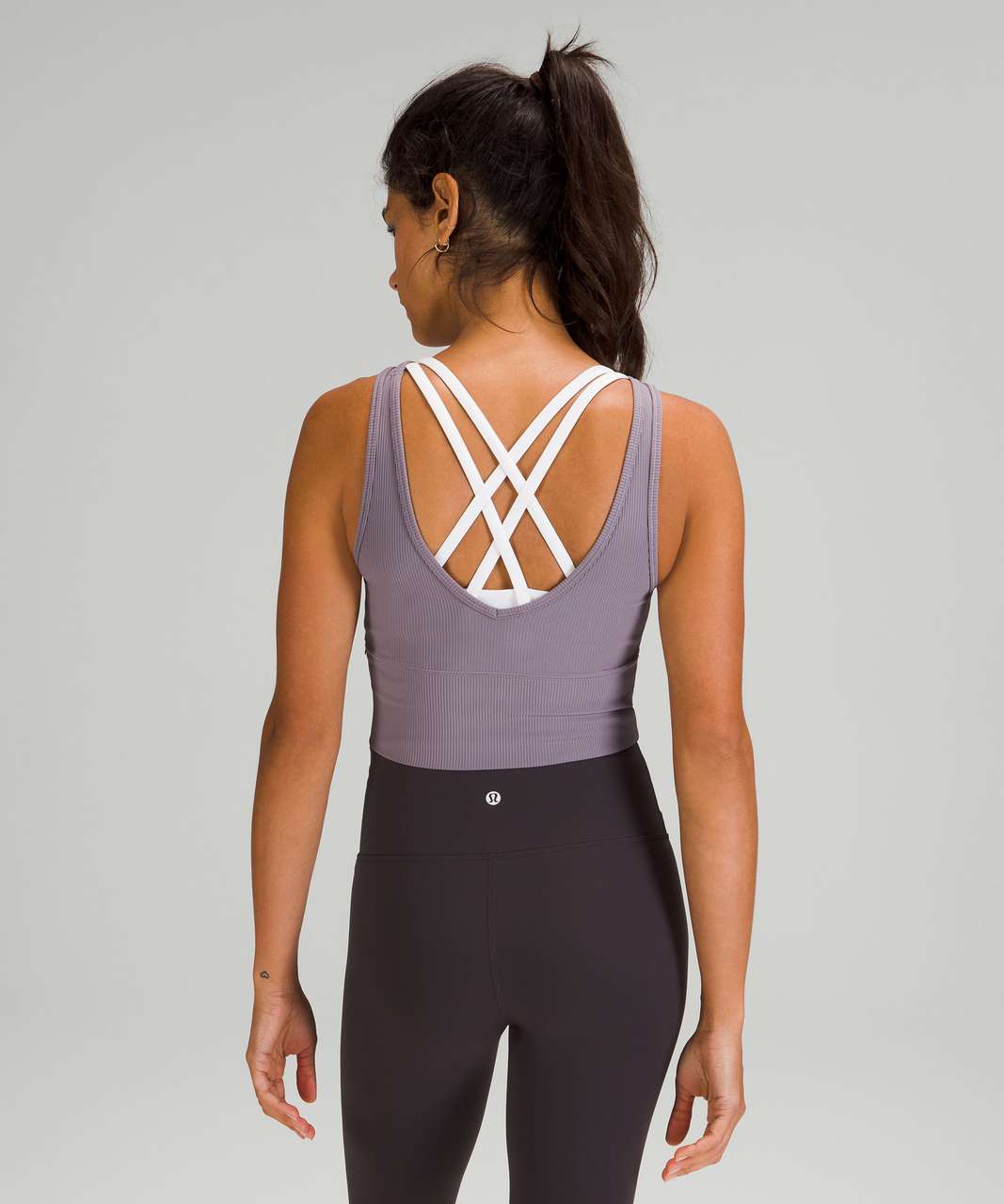 Lululemon Power Pivot Tank Top *Rib - Dusky Lavender