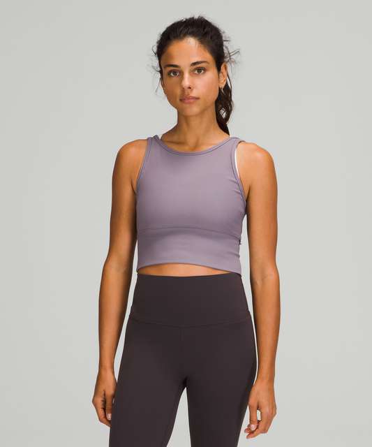 Lululemon Ribbed Asymmetrical Yoga Tank Top - Black - lulu fanatics