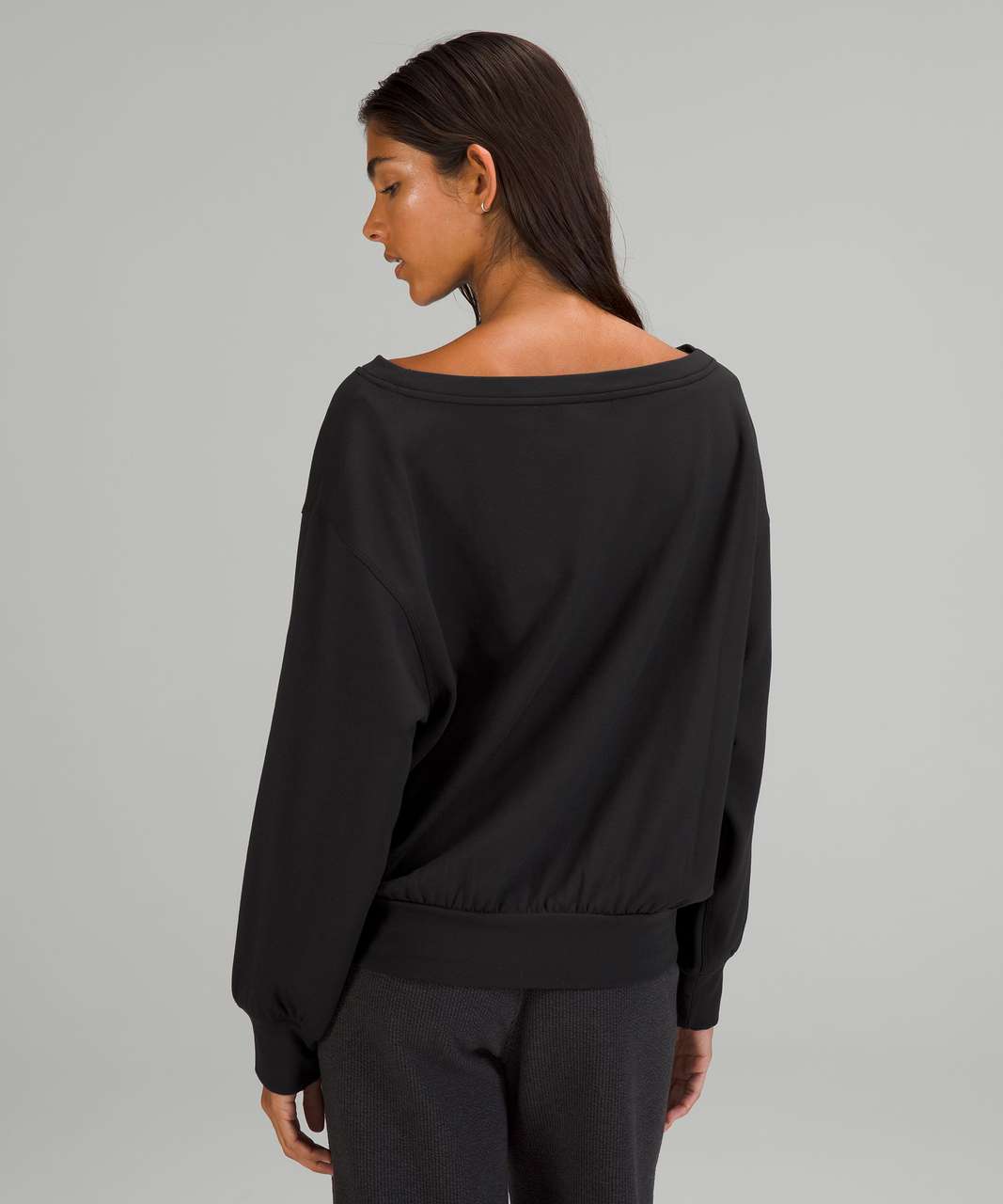Lululemon Pleated Modal Fleece Pullover - Black