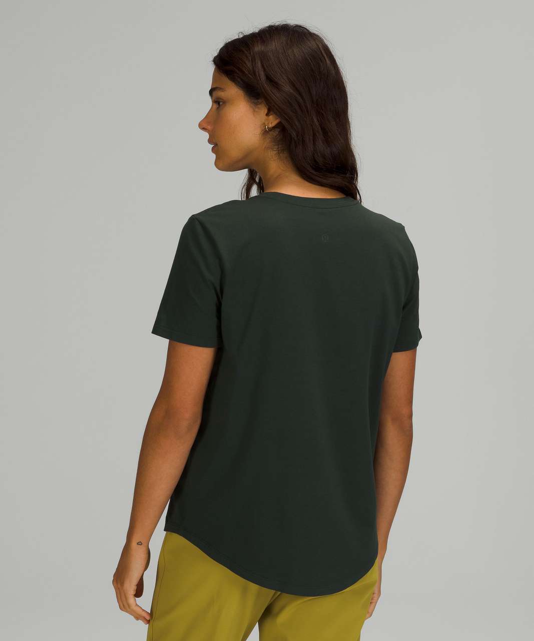 Lululemon Love Tee Short Sleeve V-Neck T-Shirt Rainforest Green