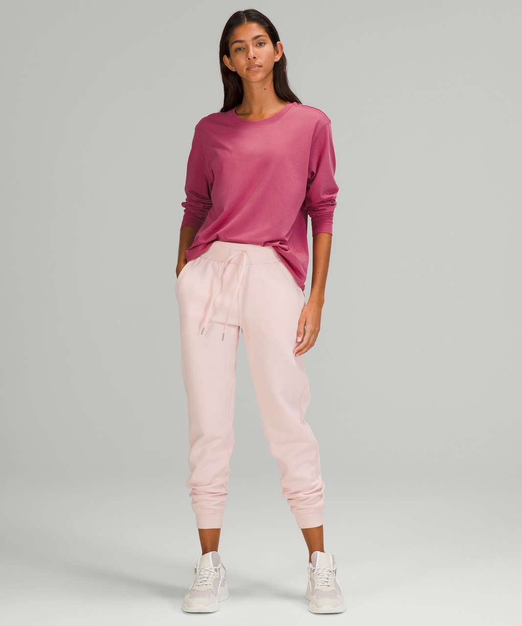 Lululemon All Yours Long Sleeve Shirt In Pink Lychee