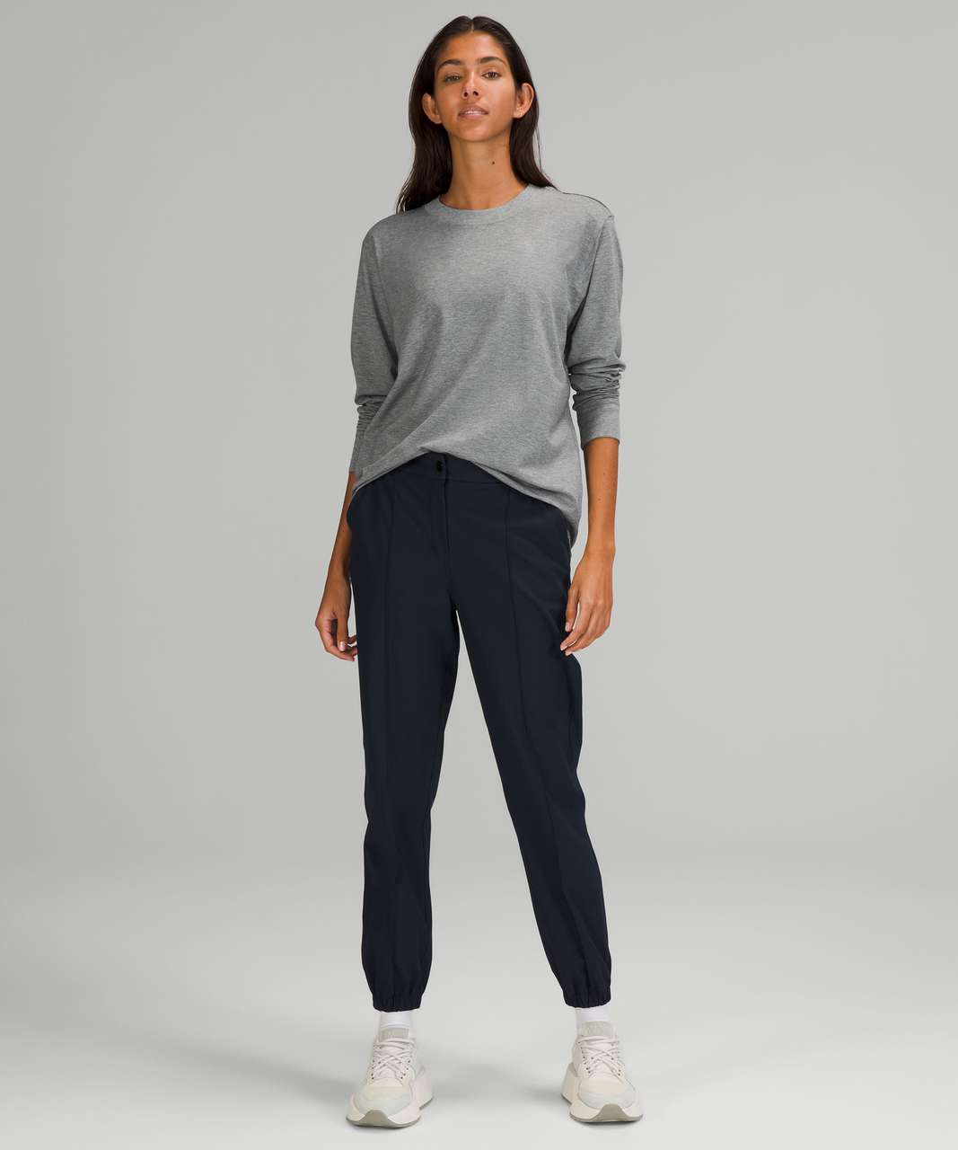 Lululemon All Yours Crew - Heathered Core Medium Grey - lulu fanatics