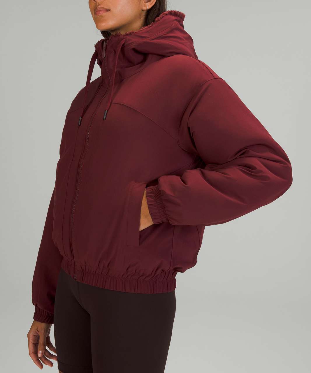 Lululemon Reversible Fleece Jacket - Red Merlot