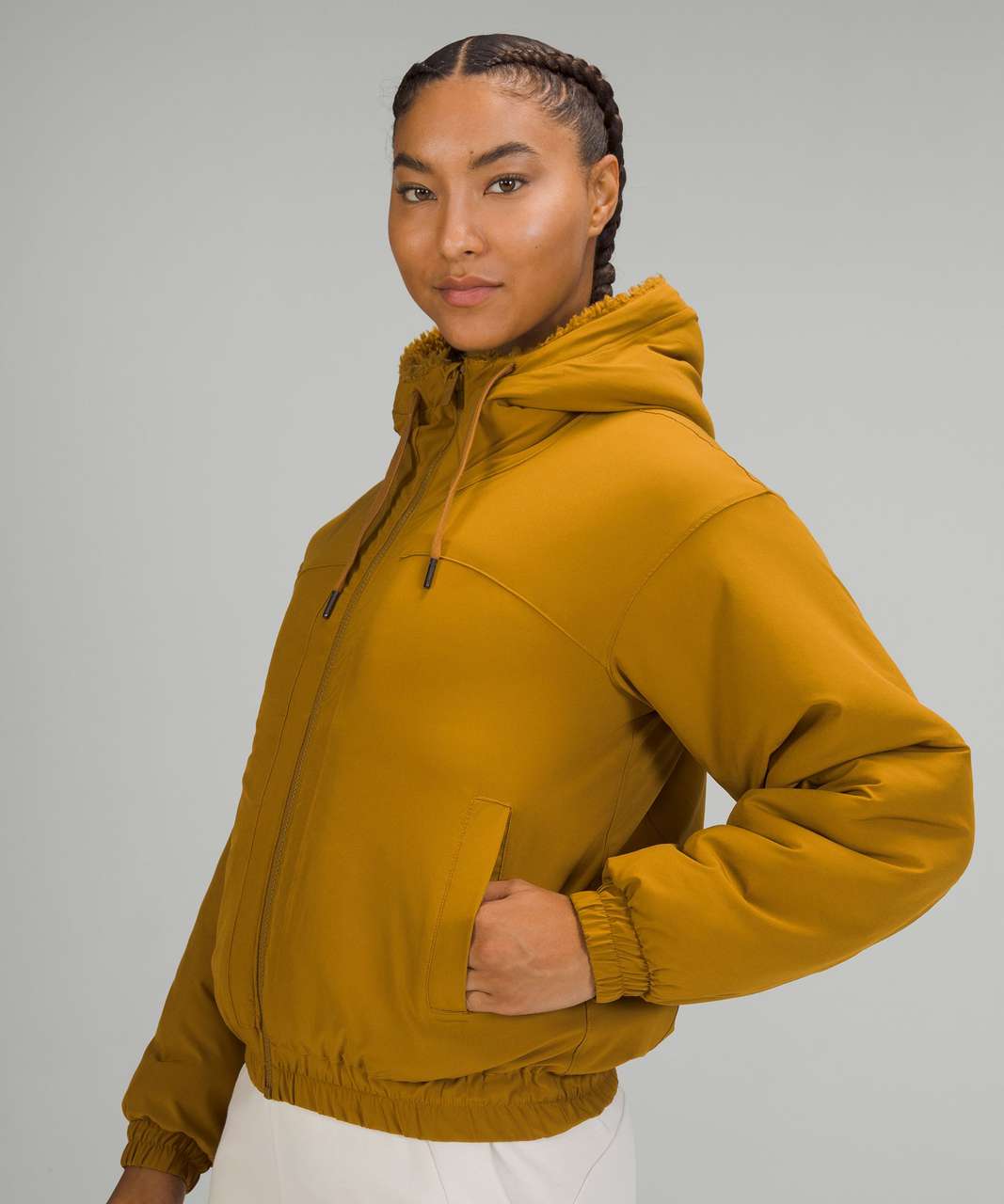 Lululemon Reversible Fleece Jacket - Gold Spice