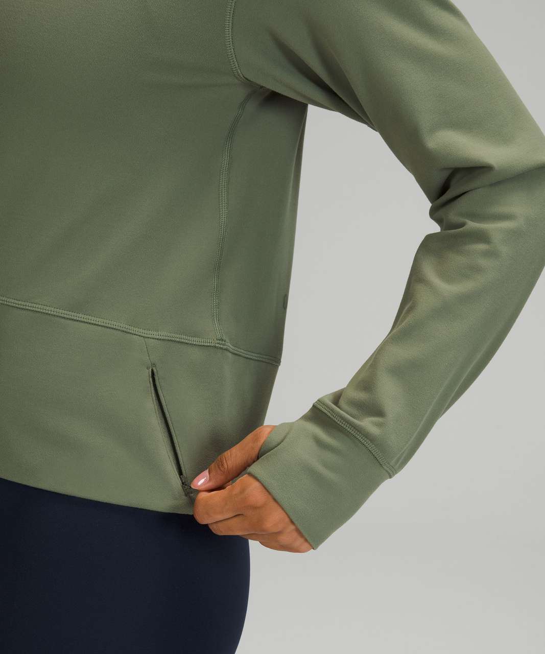 Lululemon Ready to Rulu Pullover - Green Twill