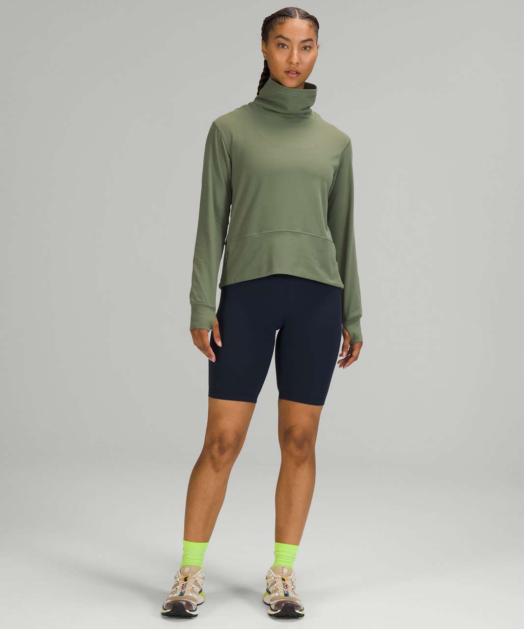 Lululemon Ready to Rulu Pullover - Green Twill