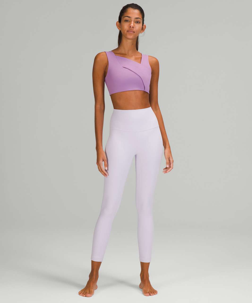 Lululemon Nulu Cross-Front Yoga Bra *Light Support, B/C Cups - Wisteria  Purple - lulu fanatics