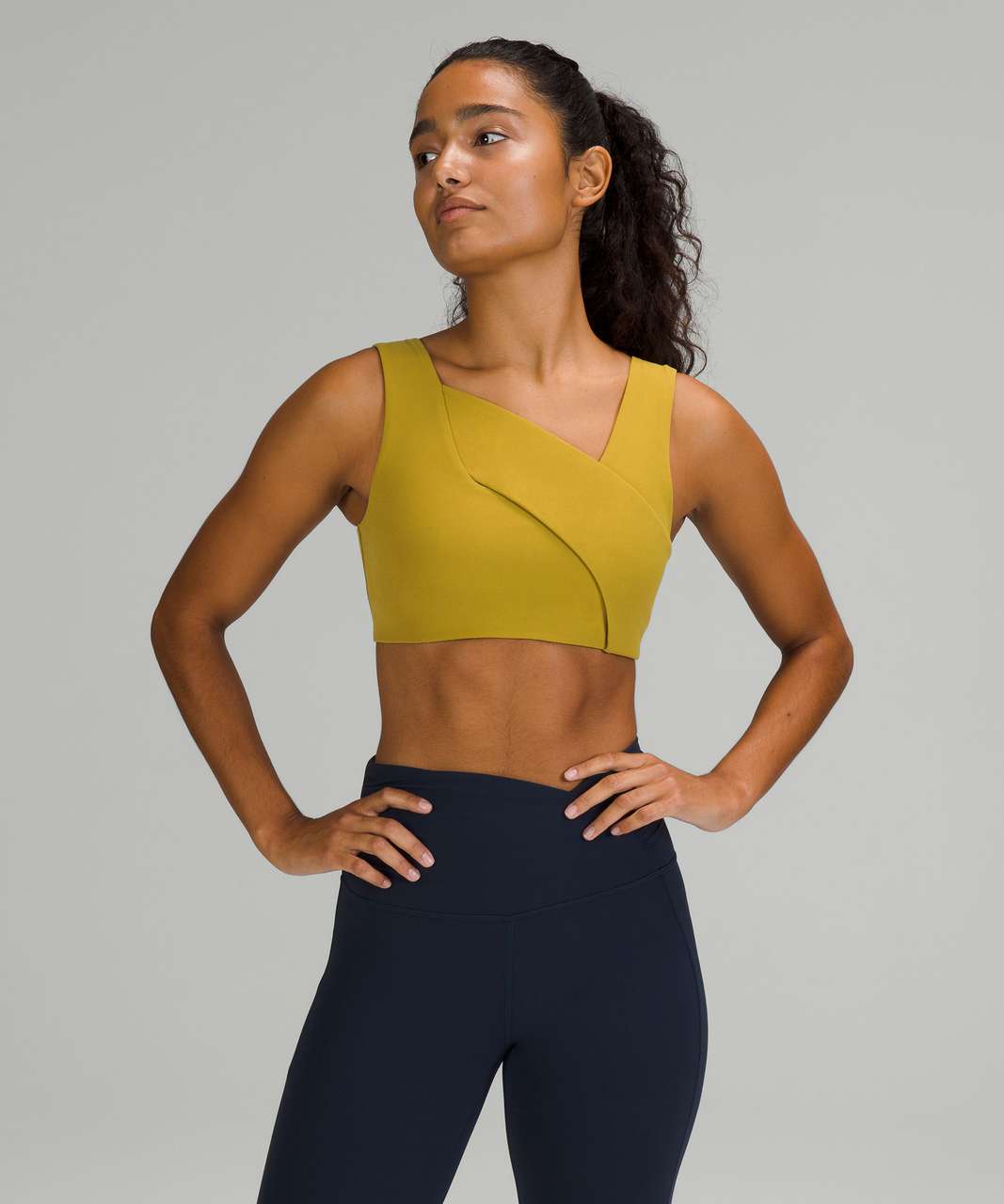 lululemon lab Nulu Cross-Back Yoga Bra, Sea Steel