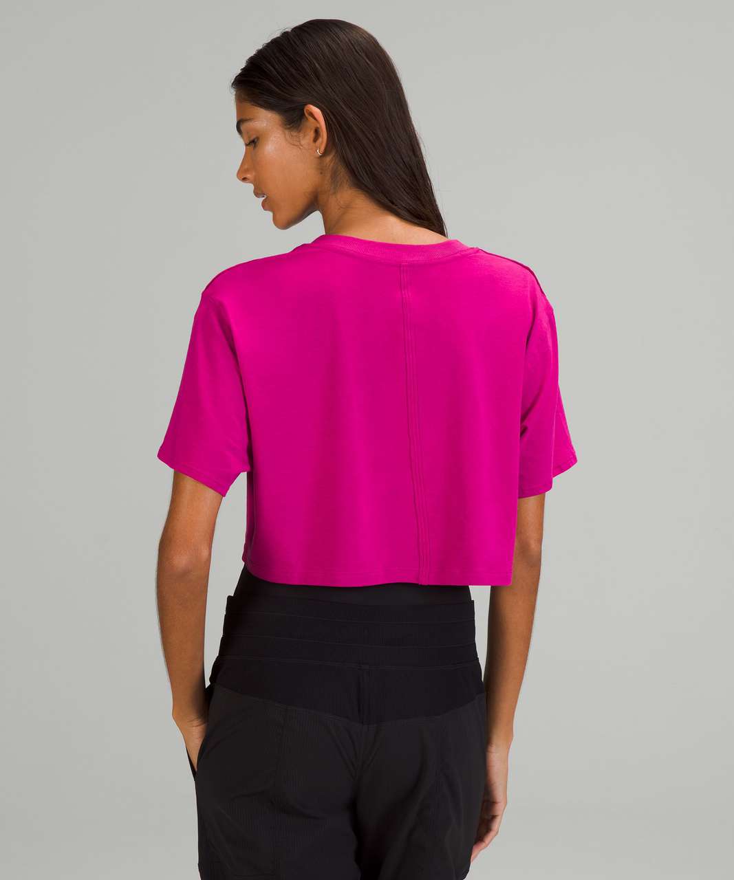 Lululemon All Yours Cropped T-Shirt *Graphic - Ripened Raspberry
