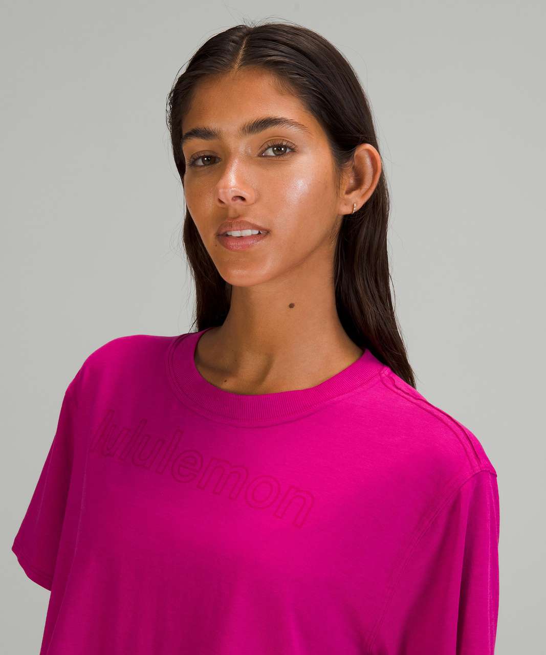 Lululemon All Yours Cropped Graphic T-shirt In Ripened Raspberry