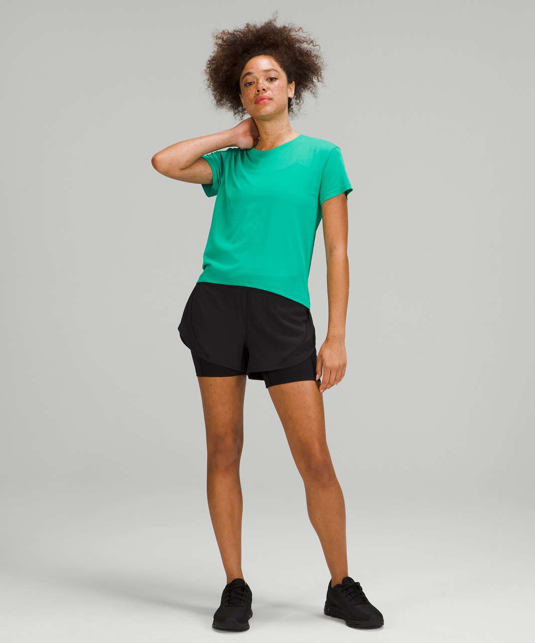 Lululemon Train to Be Short Sleeve Shirt - Maldives Green / Maldives Green  - lulu fanatics