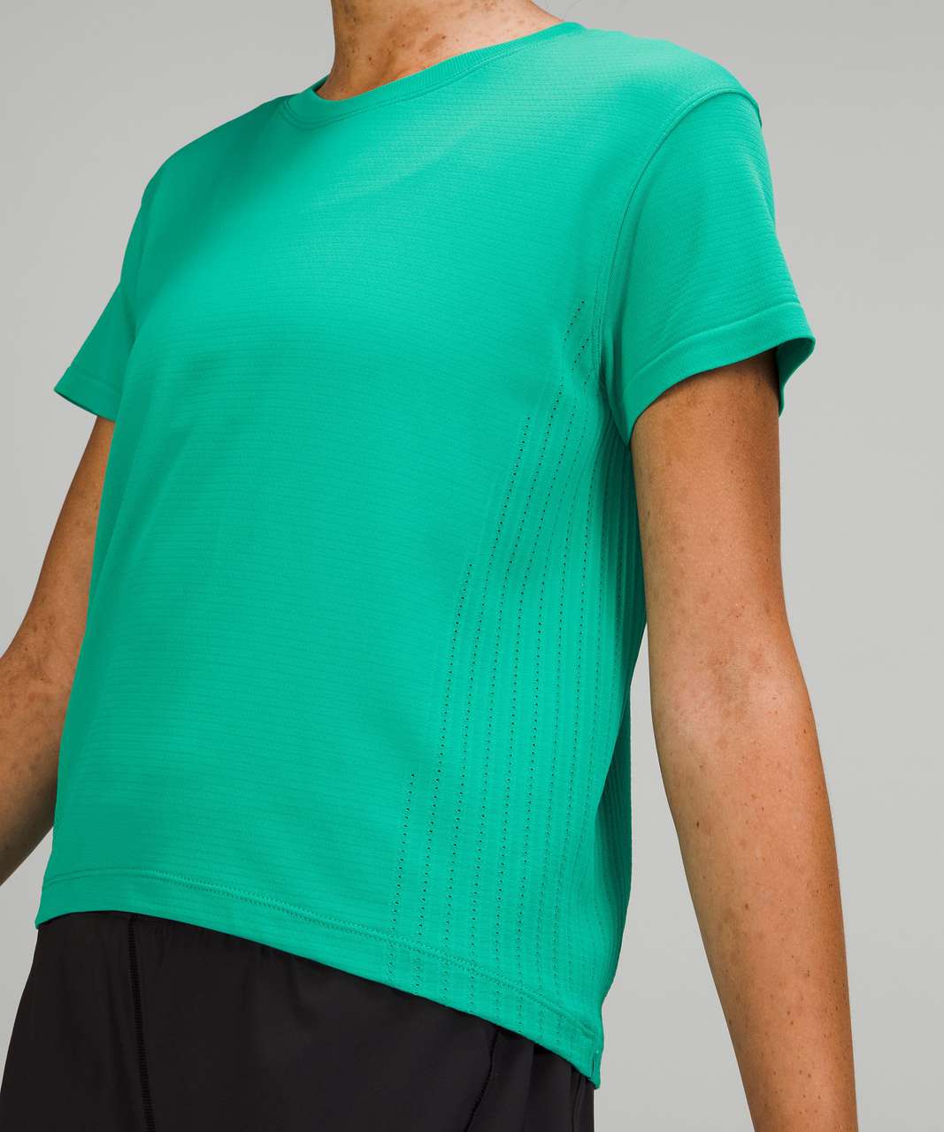 Lululemon Train to Be Short Sleeve Shirt - Maldives Green / Maldives Green  - lulu fanatics