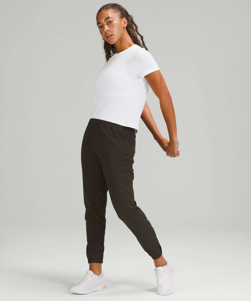 Lululemon Train to Be Short Sleeve Shirt - White / White - lulu fanatics