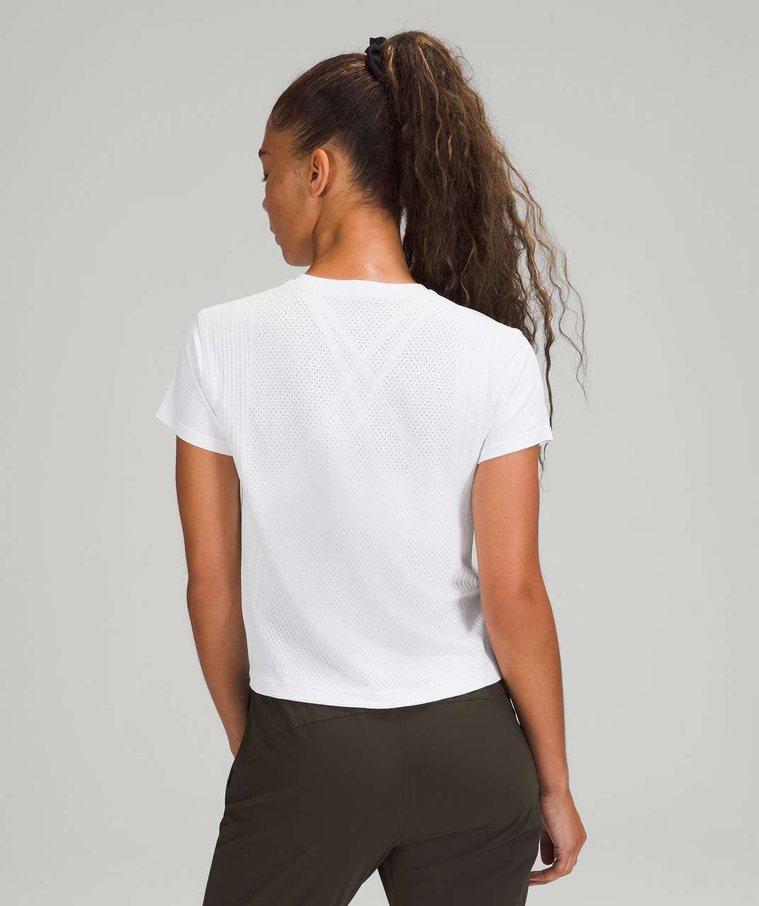 Lululemon Train to Be Short Sleeve Shirt - White / White - lulu fanatics