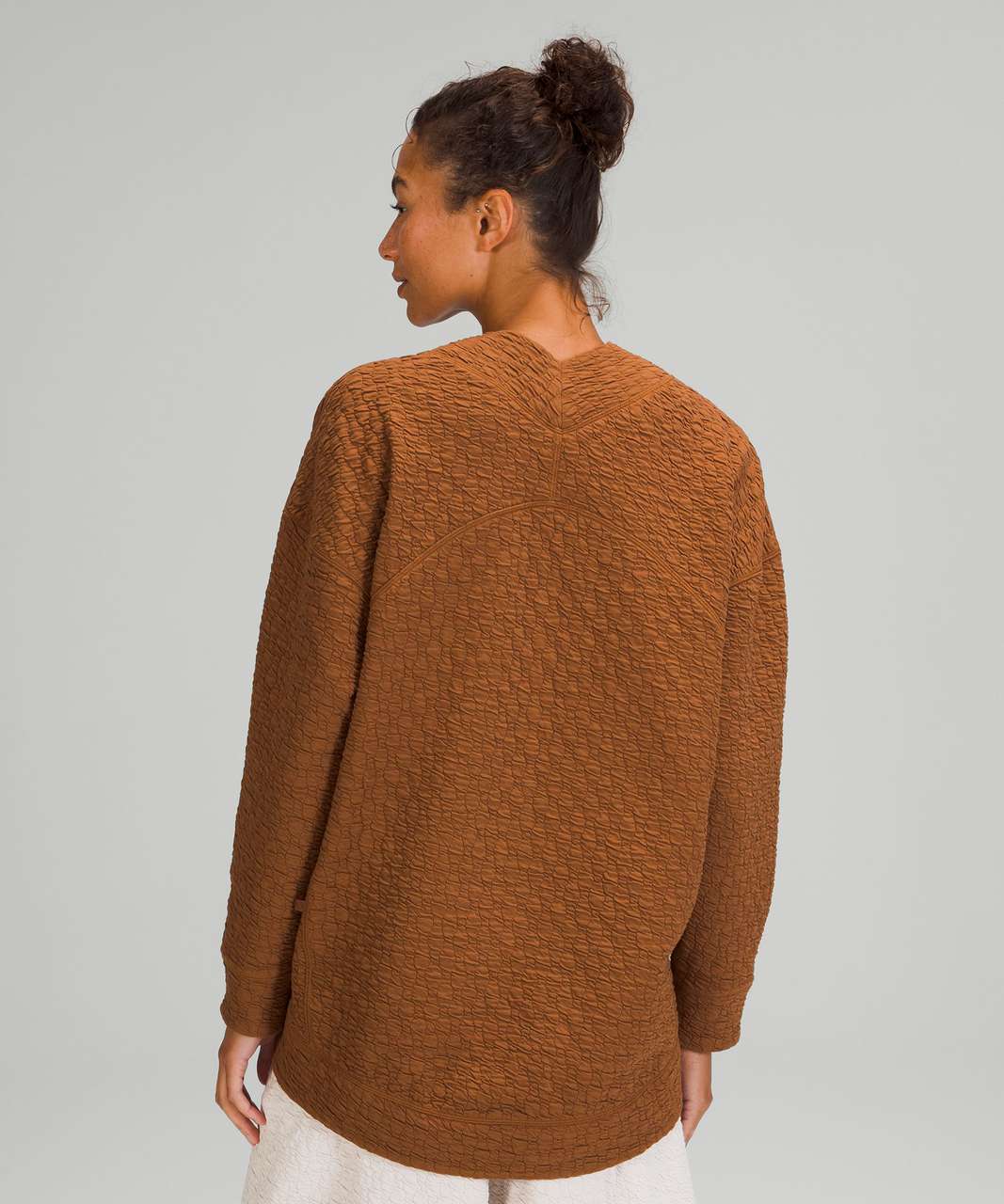 Lululemon Womens Long Sleeve Oversized Terracotta Pullover