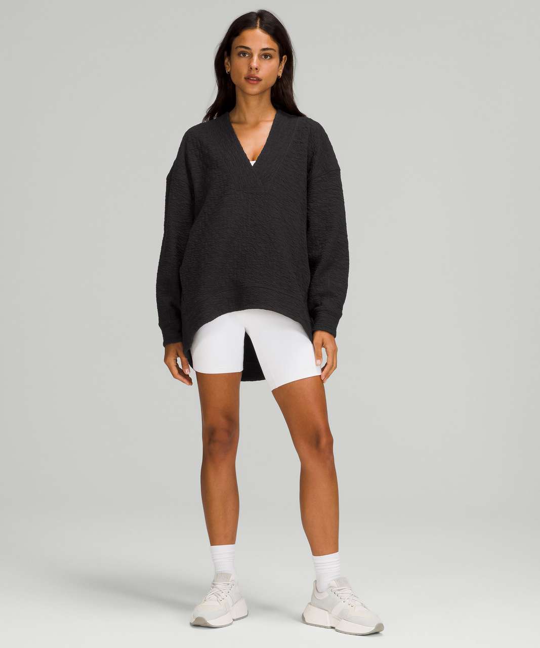 Lululemon Rippled V-Neck Pullover - Black