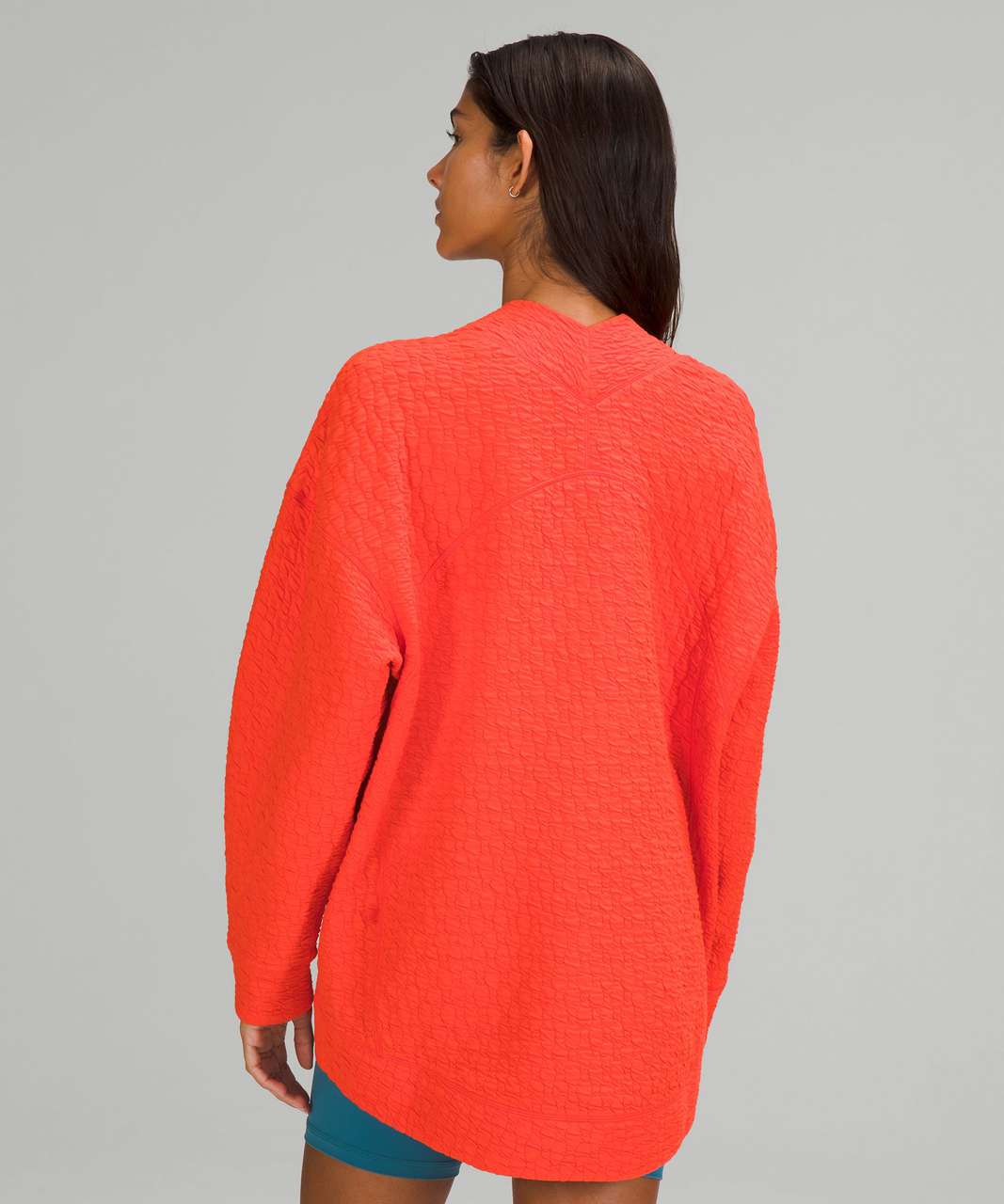 Lululemon Rippled V-Neck Pullover - Autumn Red