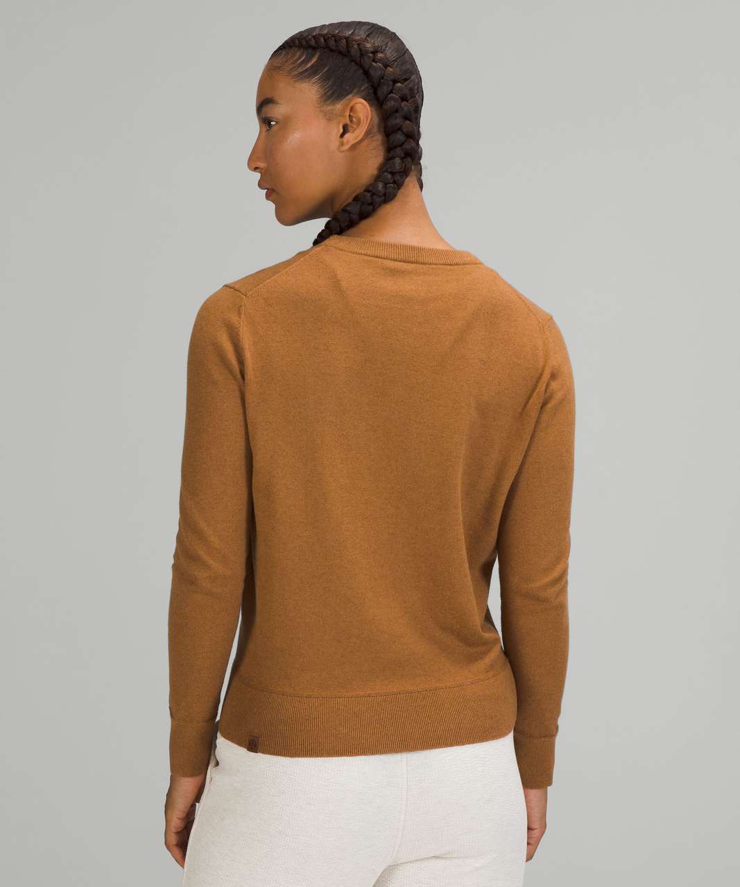 Lululemon Cotton-Cashmere Blend Sweater - Copper Brown - lulu fanatics