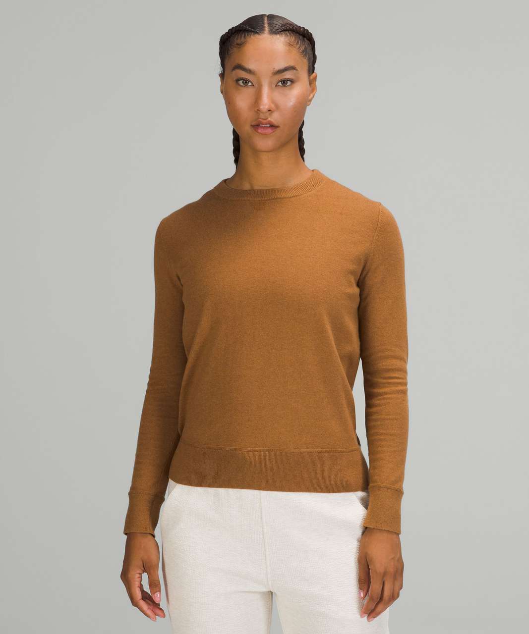 Lululemon Cotton-Cashmere Blend Sweater - Copper Brown