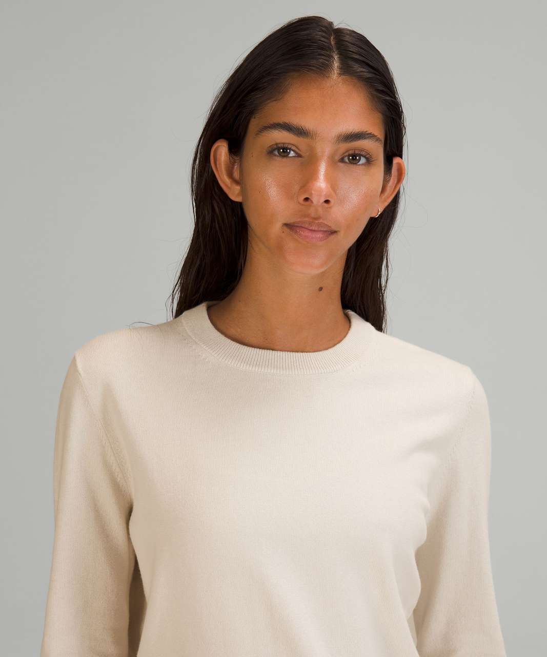 Lululemon Cotton-Cashmere Blend Sweater - White Opal - lulu fanatics