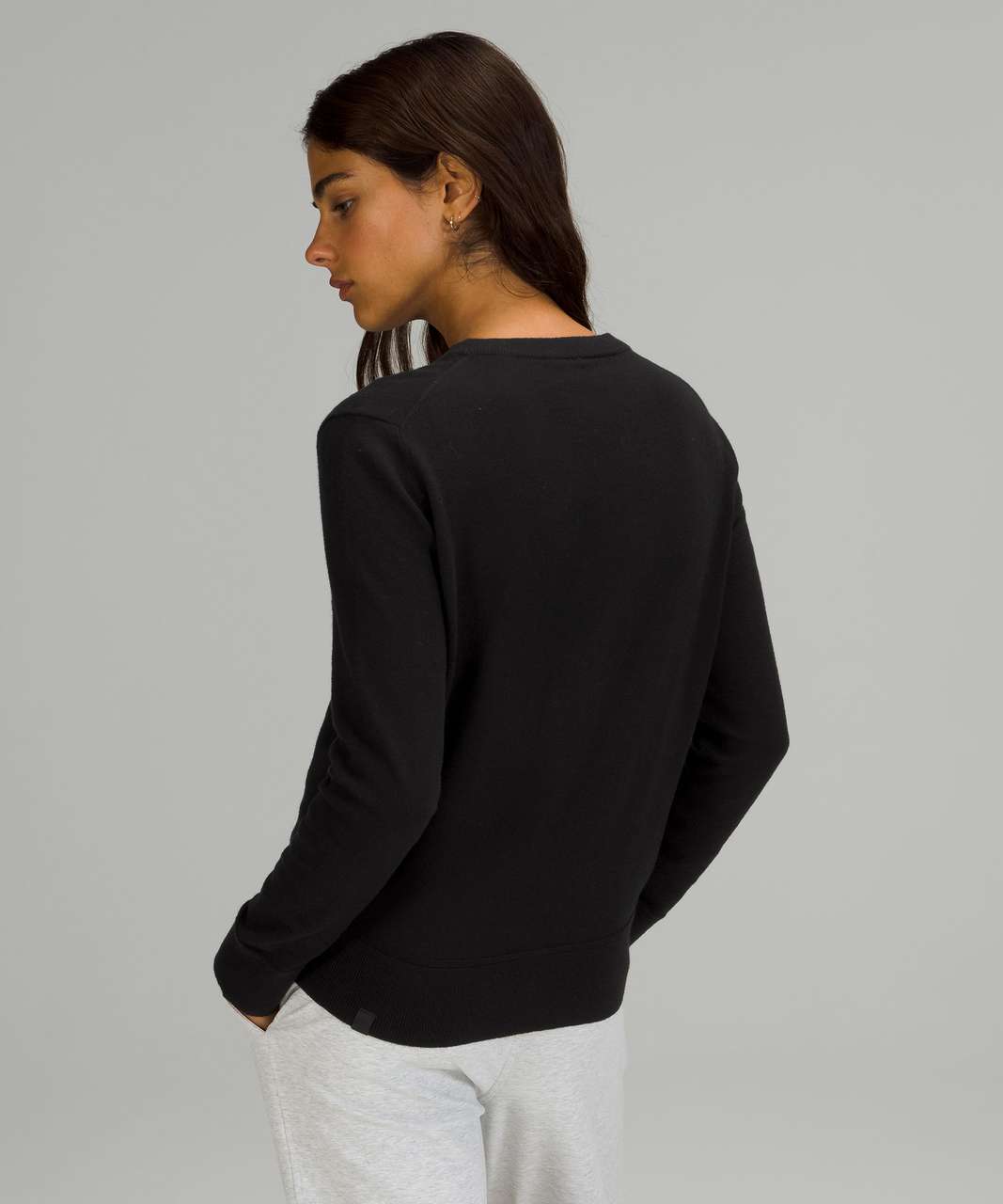 Lululemon Cotton-Cashmere Blend Sweater - Black - lulu fanatics