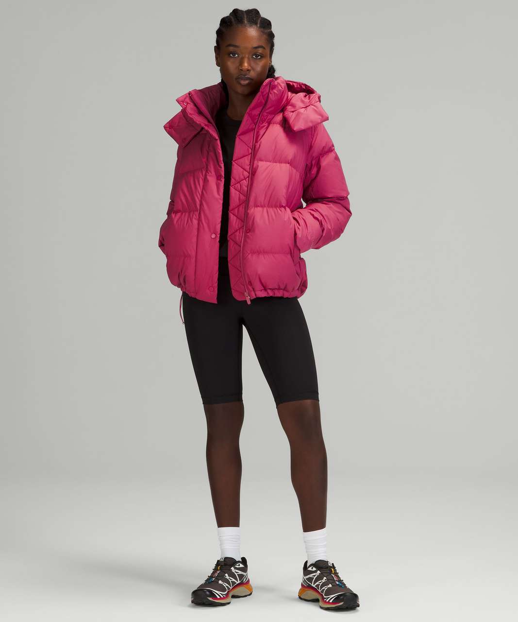 Lululemon Lightweight Hooded Jacket - Pink Lychee - lulu fanatics