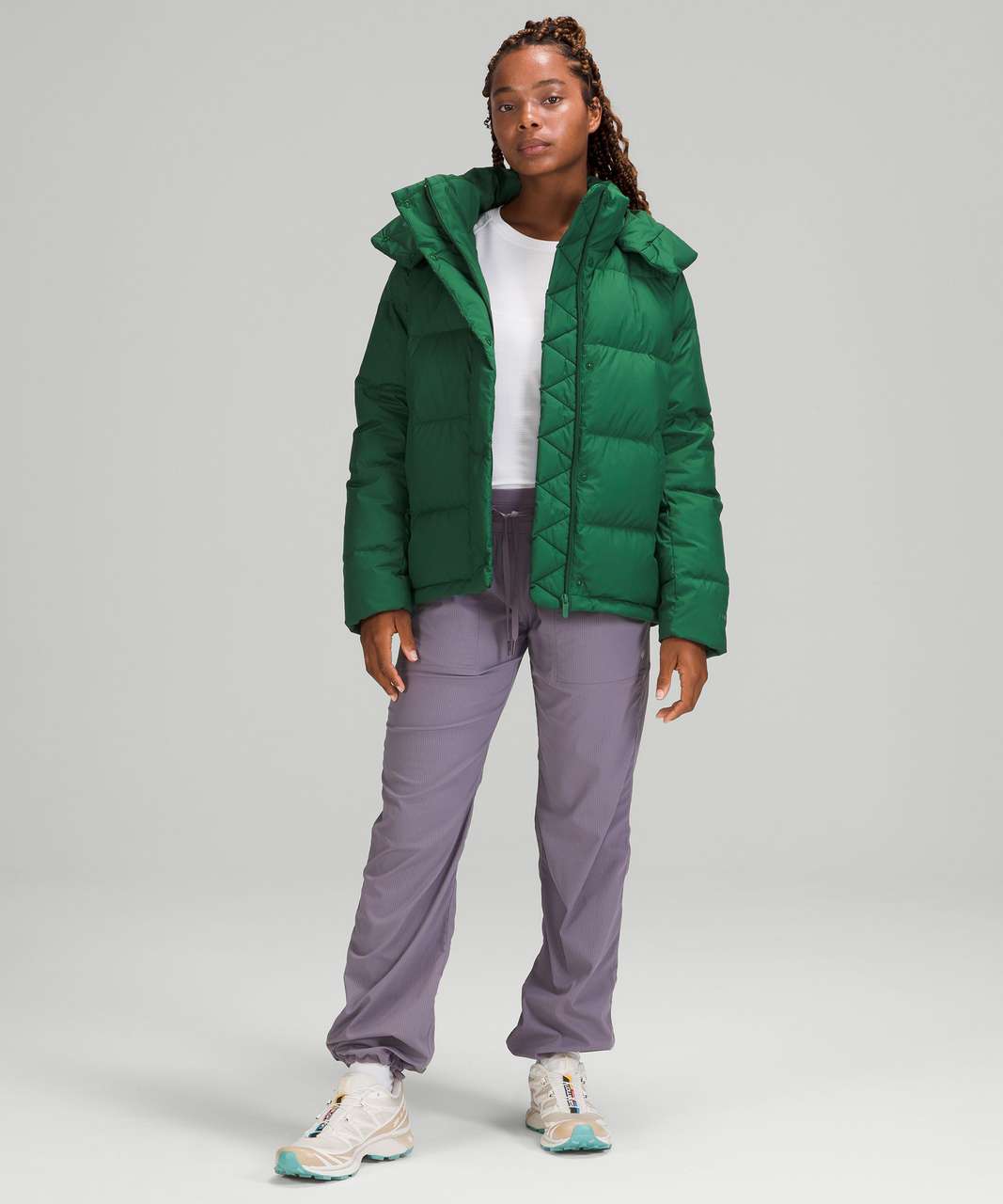 Lululemon Lightweight Hooded Jacket Everglade Green Size 2 - $75 (41% Off  Retail) - From Sherry