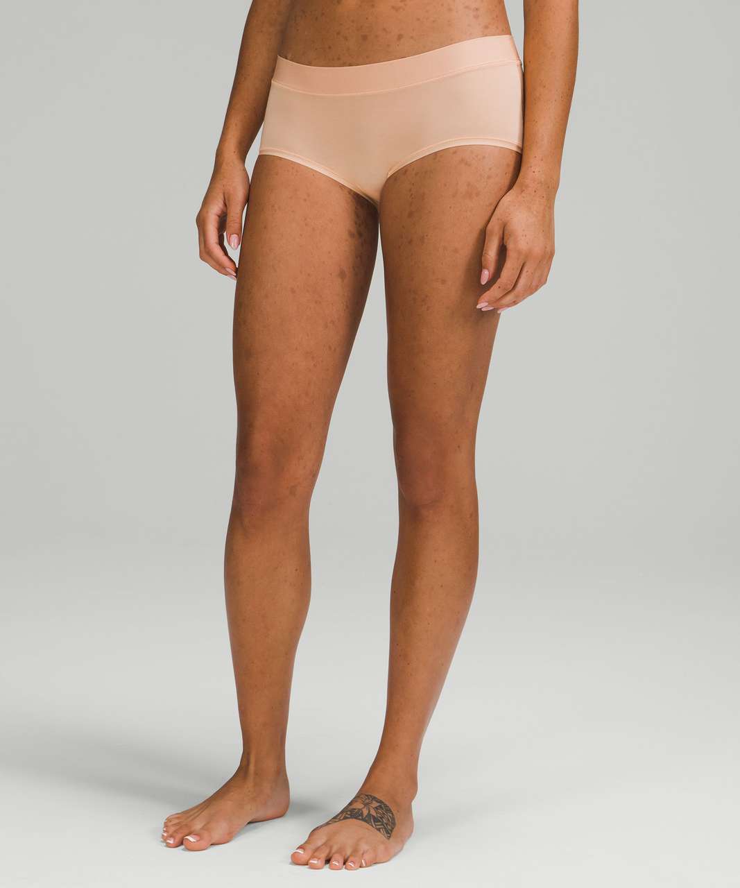 Lululemon UnderEase Mid Rise Boyshort Underwear 3 Pack - Aztec Brick / Bleached Apricot / Scatter Petal Pink Rosebud Pink Mist Brier Rose