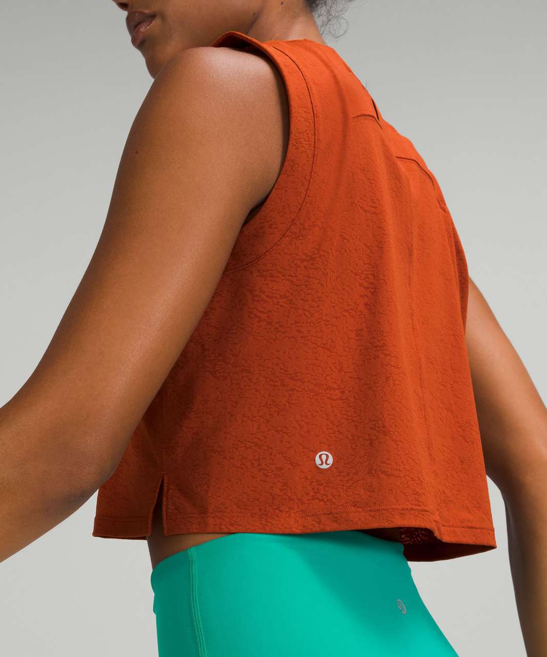 Lululemon Cropped Training Tank Top - Aztec Brick