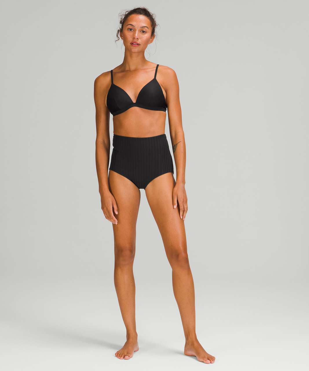 Lululemon Waterside Swim Top *C Cup - Black - lulu fanatics