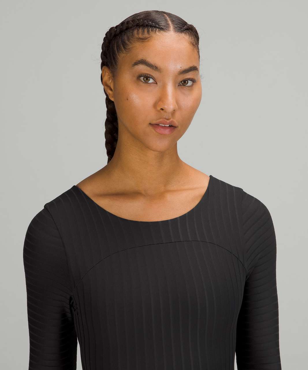 Lululemon Ribbed Cropped Wrap-Back Long Sleeve - Pink Lychee - lulu fanatics