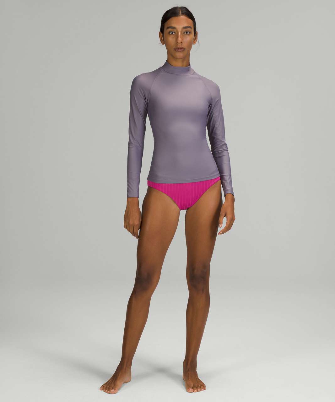 Lululemon Waterside UV Protection Long-Sleeve Rash Guard - Dusky Lavender -  lulu fanatics